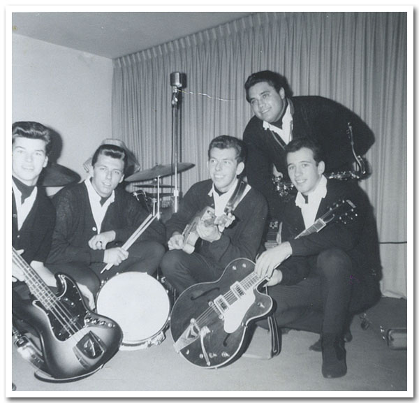 A pretty decent little rock band. The Fig Leaf Five with Ken, Rick, Dave, Jim and me: '64 thru '67