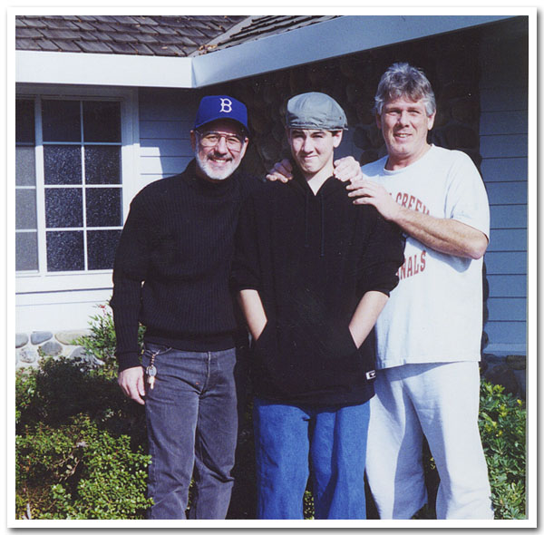 Retired these days and hangin' out with a few neighbors: Good friend Dennis and his son Lee