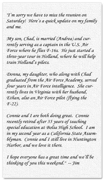 Message From Jim